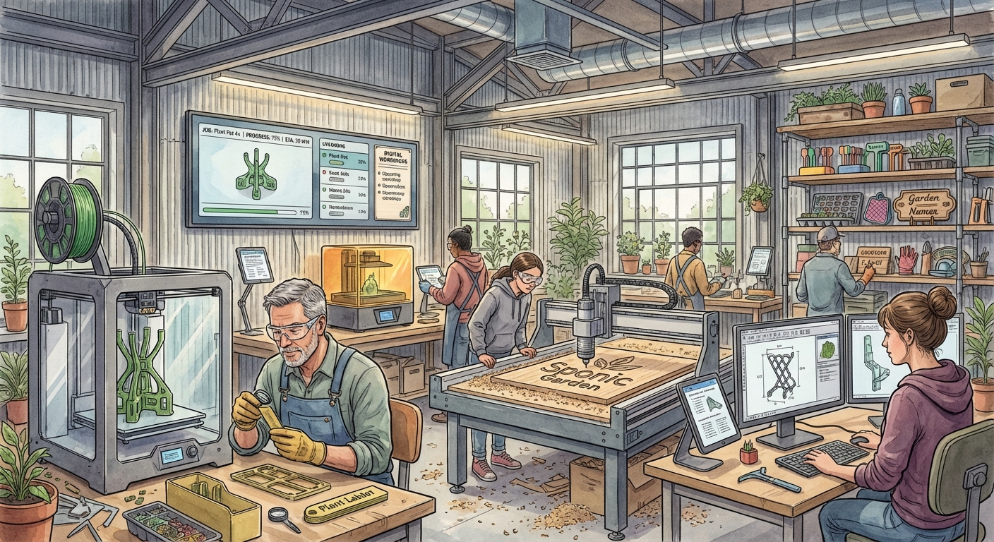 3D printing and CNC maker space